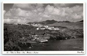 1930s VILLA DO PORTO STA. MARIA AZORES PHOTO RPPC POSTCARD P2469