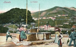 Vintage Postcard 1910's View of La Fontana Ravello Italy IT