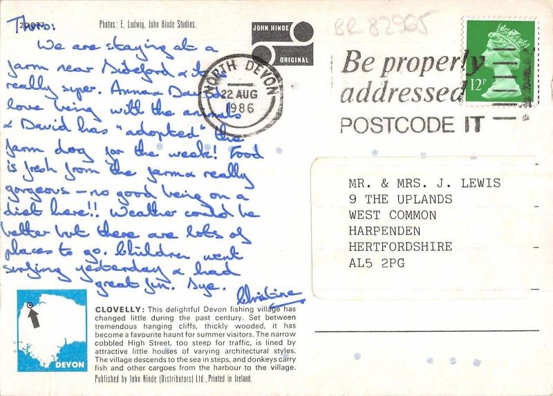 BR82965 clovelly devon   uk