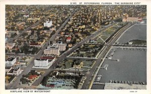 Airplane View of Waterfront St Petersburg, Florida  