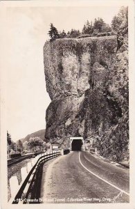 Oregon Columbia River Highway 4 995 Oneonta Bluff And Tunnel Real Photo