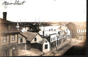 Calais ME Main Street Storefronts D & C Stables 4x6 Photograph