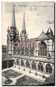 Old Postcard Bayonne The Cathedral and the Cloister