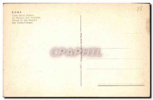 Old Postcard Roma Casa delle Vestalli