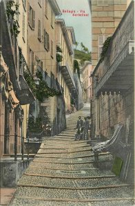C-1910 Italy Bellagio Via Serbellioni  Stengel Postcard 24-10237