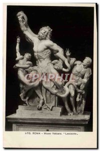 Old Postcard Roma Museo Vaticano Laocoonte