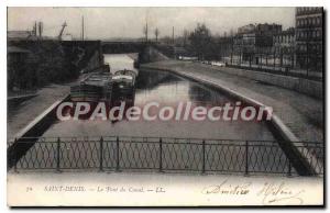 Postcard Old Saint Denis Du Pont Canal