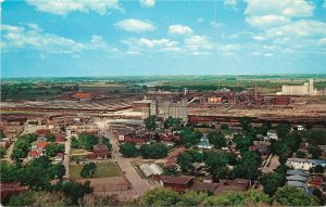 Postcard; St. Joseph MO Scenic View from King Hill, Stock Yards, Unposted