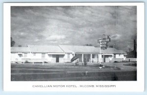 McCOMB, Mississippi MS ~ Roadside CAMELLIAN MOTOR HOTEL  Pike County Postcard