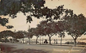 SINGAPORE~CONNAUGHT ROAD~1920s REAL PHOTO POSTCARD