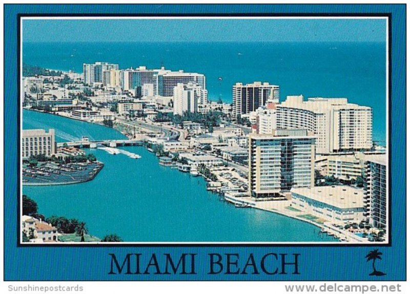 Florida Miami Beach The Fun And Sun Capitol Shown Are The Deauville And Caril...