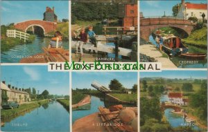 Oxfordshire Postcard - Oxford Canal, Somerton, Banbury, Cropredy, Thrupp RS37217