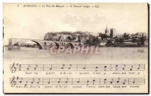 Old Postcard Pont St Benezet Avignon