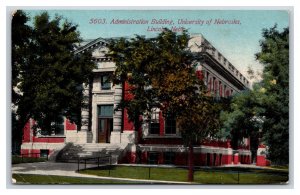 Administration Building University of Nebraska Lincoln NE 1912 DB Postcard V16