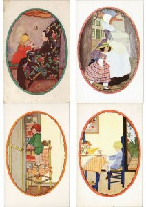 RIE CRAMER ILLUSTRATEUR Mostly CHILDREN, COLLECTION OF 200 CPA (L3745)