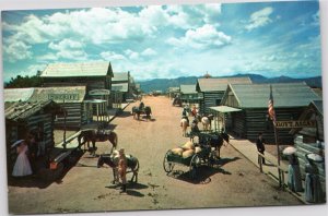 Buckskin Joe - street scene Colorado postcard