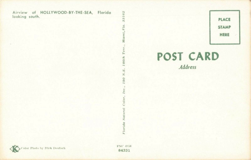 Postcard Hollywood by the Sea Florida