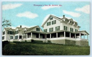 SOUTH BRISTOL, Maine ME ~ THOMPSON'S INN Hotel ca 1910s Lincoln County Postcard