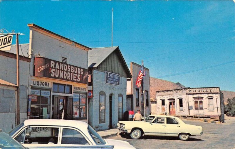 Randsburg California Post Office and Street Scene Vintage Postcard AA66142