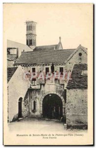 Old Postcard Monastery of St. Mary of La Porte PlERRE that Vire d & # 39entree