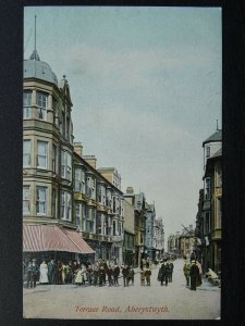 Wales ABERYSTWYTH Terrace Road c1907 Postcard by Hartmann