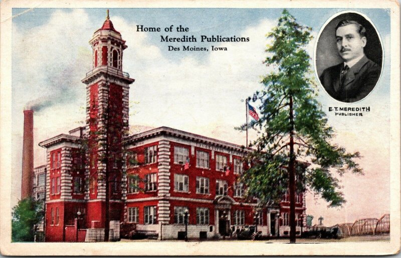 HOME OF MEREDITH PUBLICATIONS, DES MOINES, IOWA., POSTCARD