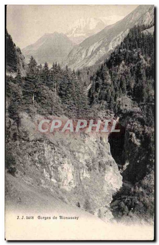 Old Postcard Gorges De Bionassay