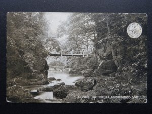 L&NWR Official Wales LLANDRINDOD WELLS ALPINE BRIDGE c1905 Postcard