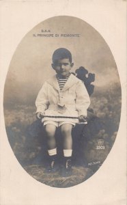 L521 Royalty Italy Principe di Piemonte 1912 vintage postcard