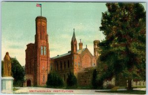 c1910s Washington D.C Smithsonian Institution Building Unposted Litho Photo A222