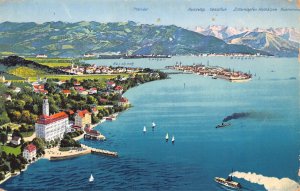 A220 Germany 1925 Bad Schachen mit Lindau Steamboats vintage postcard