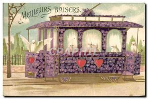 Postcard Old Train Fancy Colombes