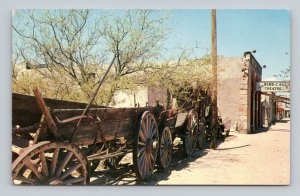 Old Mining Ore Wagon Tombstone Arizona AZ UNP Chrome Postcard Q12
