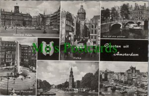 Netherlands Postcard - Greetings From Amsterdam RS29018