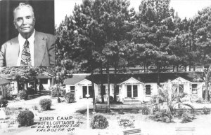 Valdosta Georgia Pines Camp Hotel Cottages Real Photo Postcard AA68520