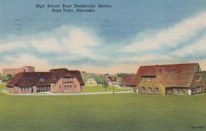 Nebraska Boys Town High School Boys Residential Section 1952 Curteich
