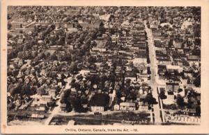 Orillia Ontario ON Aerial View Unused Vintage Postcard E34
