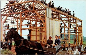 Pennsylvania Amish Country Amish Barn Raising