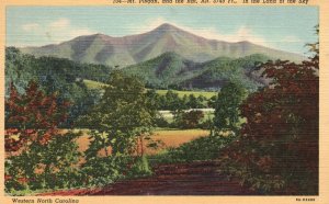 Vintage Postcard 1920's Mt. Pisgan and Rat Alt. In The Lad of The Sky W. N.C.