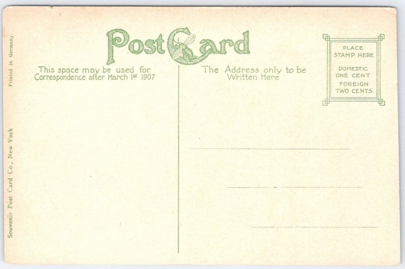 Vintage Becket Hotel Dayton Ohio Linen Postcard Printed in Germany