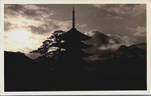 Japan Temple Kobe Vintage RPPC C135