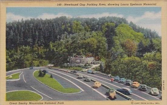 Newfound Gap Parking Area Showing Laura Spelman Memorial Great Smorky Mountai...