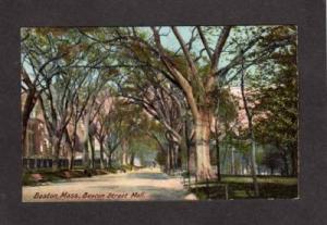 MA Beacon Street ST Mall BOSTON MASS UDB Postcard PC Massachusetts