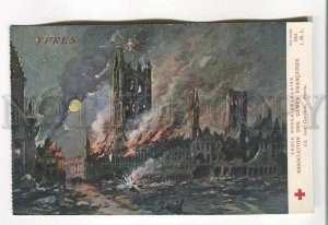 485537 Propaganda WWI Red Cross Ypres Vintage postcard LAPINA France