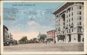 Pensacola FL Garden St. c1920 Postcard rpx
