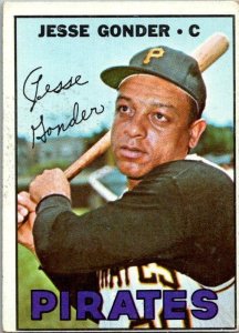 1967 Topps Baseball Card Jesse Gonder Pittsburgh Pirates sk2287