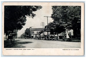 1911 Broadway Looking West Scene West Derry New Hampshire NH Posted Postcard