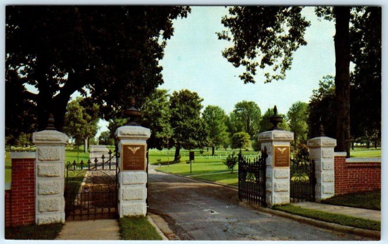 CORINTH, Mississippi  MS    CORINTH NATIONAL CEMETERY  ca 1950s  Postcard