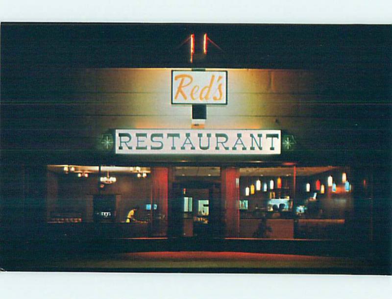 Pre-1980 RED'S RESTAURANT Iiwaco Washington WA p7359