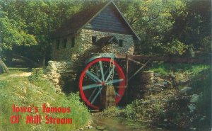 McGregor Iowa Mill at Spook Cave Vintage Chrome Postcard Unused